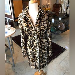 Guess velvet tiger print coat!